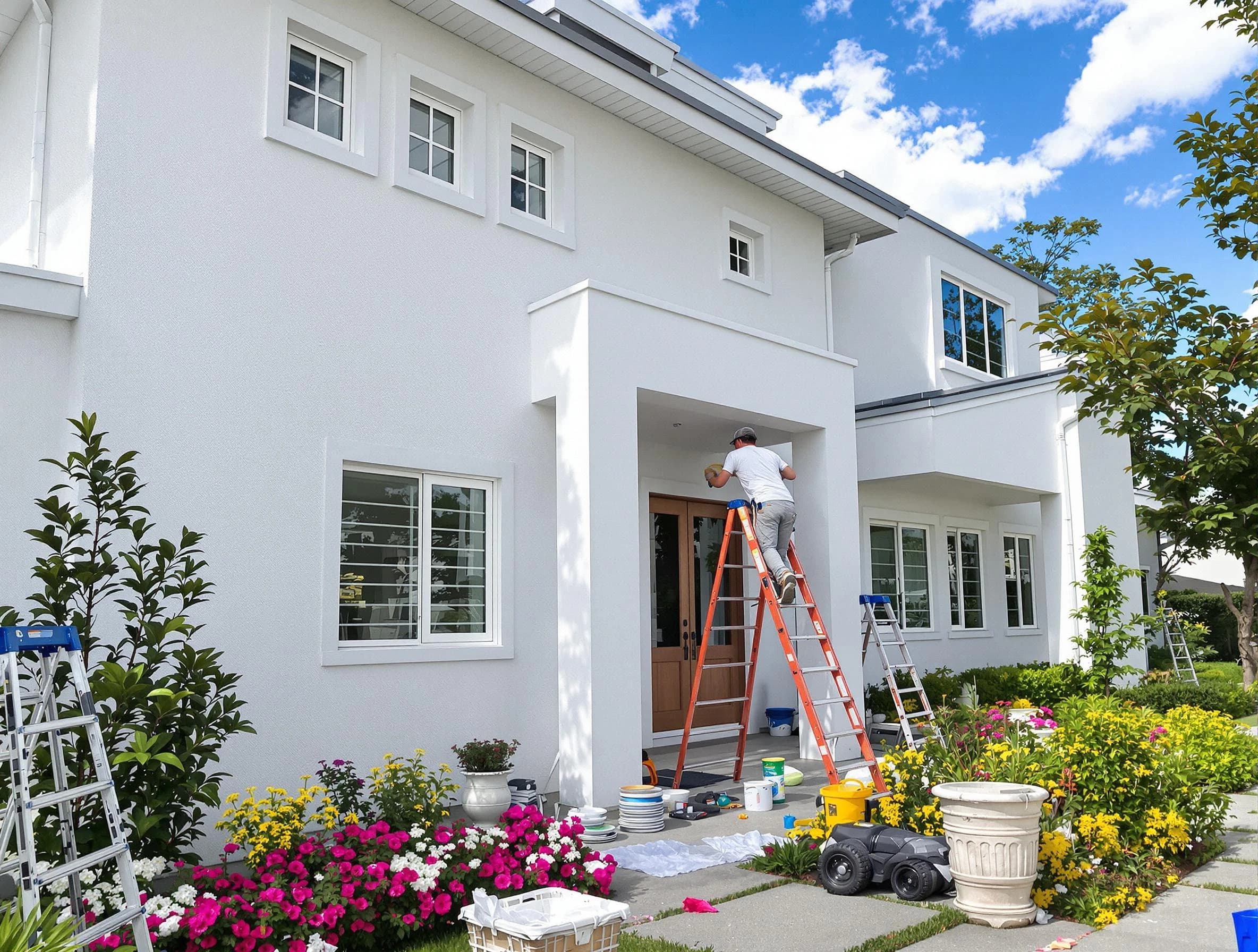 Rocky River House Painters team delivering a fresh exterior coat in Rocky River, OH